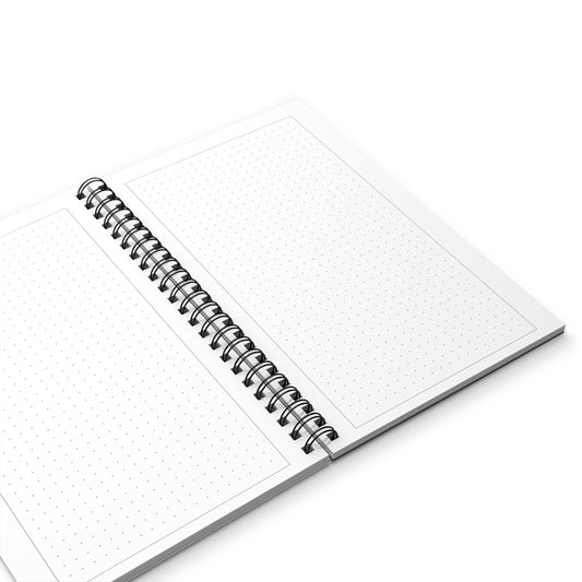 Pink Strawberry Gingham Spiral Journal — Cute Cloud & Fruit Notebook