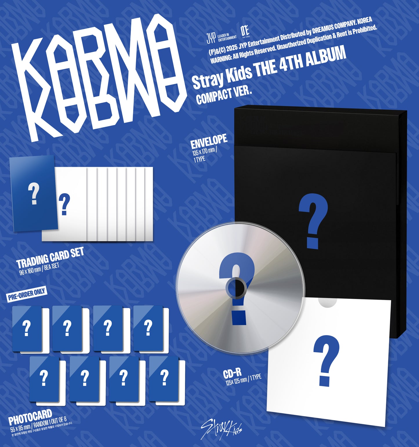 Stray Kids - The 4th Album KARMA (Compact Ver.)(Random, Standard, NO POB)