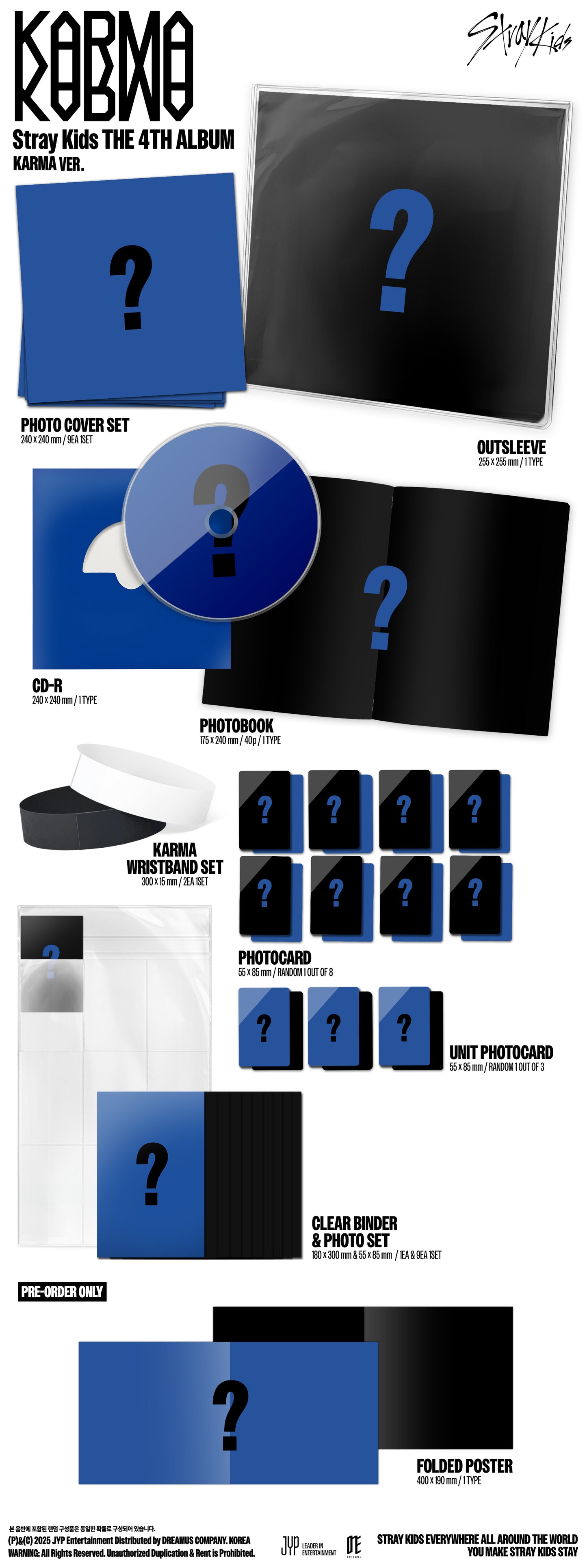 Stray Kids KARMA 4th Album (KARMA Version) Standard Version NO POB