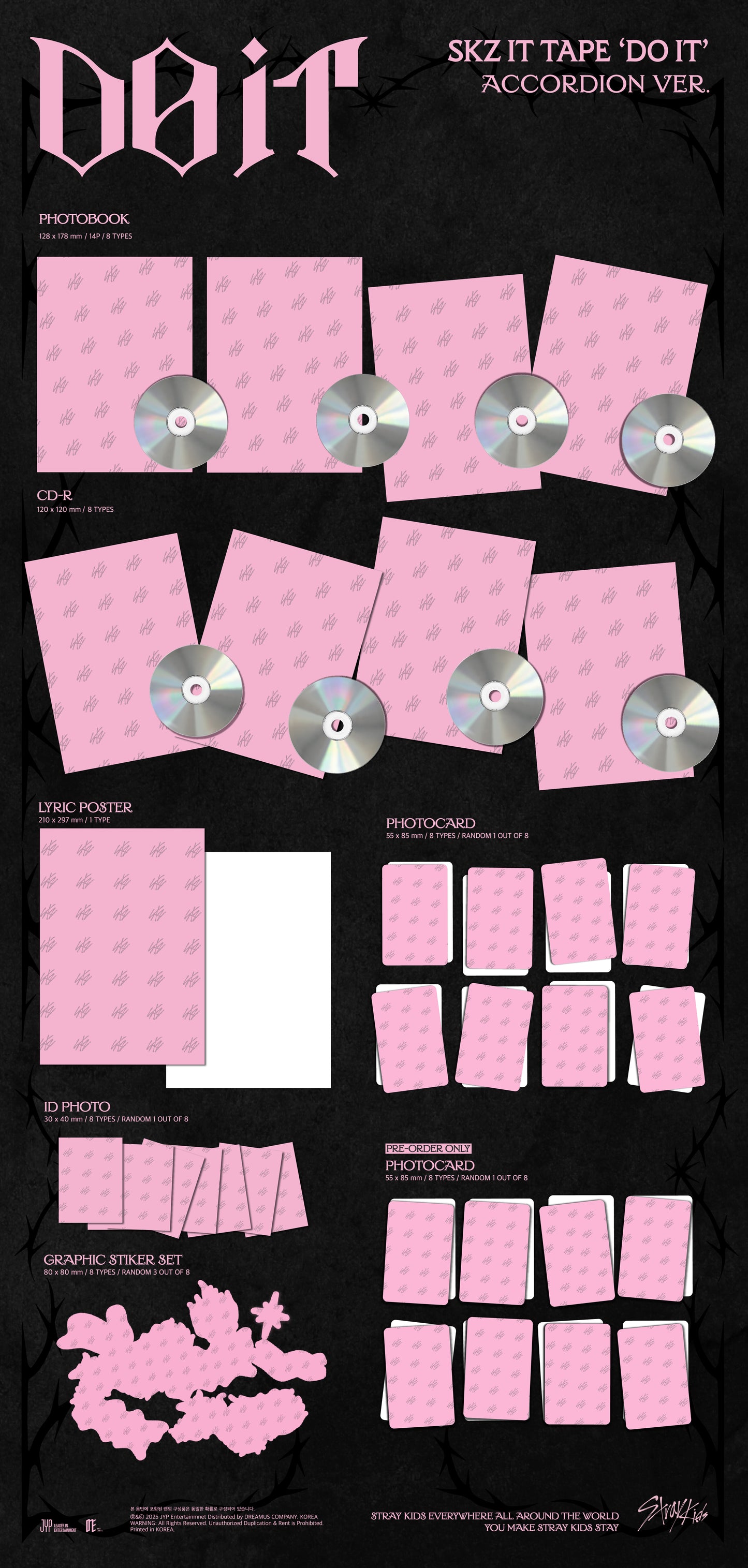 Stray Kids - SKZ IT TAPE DO IT (ACCORDION VER.) (RANDOM)