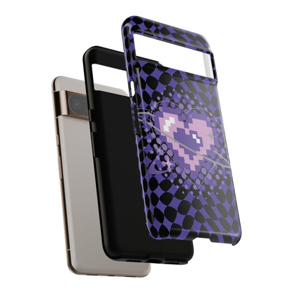 Pixel Heart Phone Case - Tough, Durable Protection for Gamers, Gift for Birthdays, Retro Aesthetic, Cute Tech Accessories, Holiday [...]