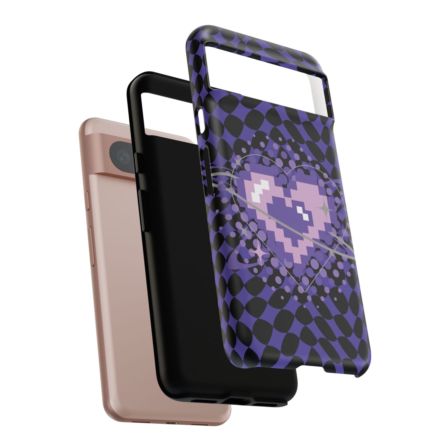 Pixel Heart Phone Case - Tough, Durable Protection for Gamers, Gift for Birthdays, Retro Aesthetic, Cute Tech Accessories, Holiday [...]