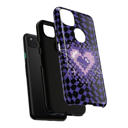 Pixel Heart Phone Case - Tough, Durable Protection for Gamers, Gift for Birthdays, Retro Aesthetic, Cute Tech Accessories, Holiday [...]