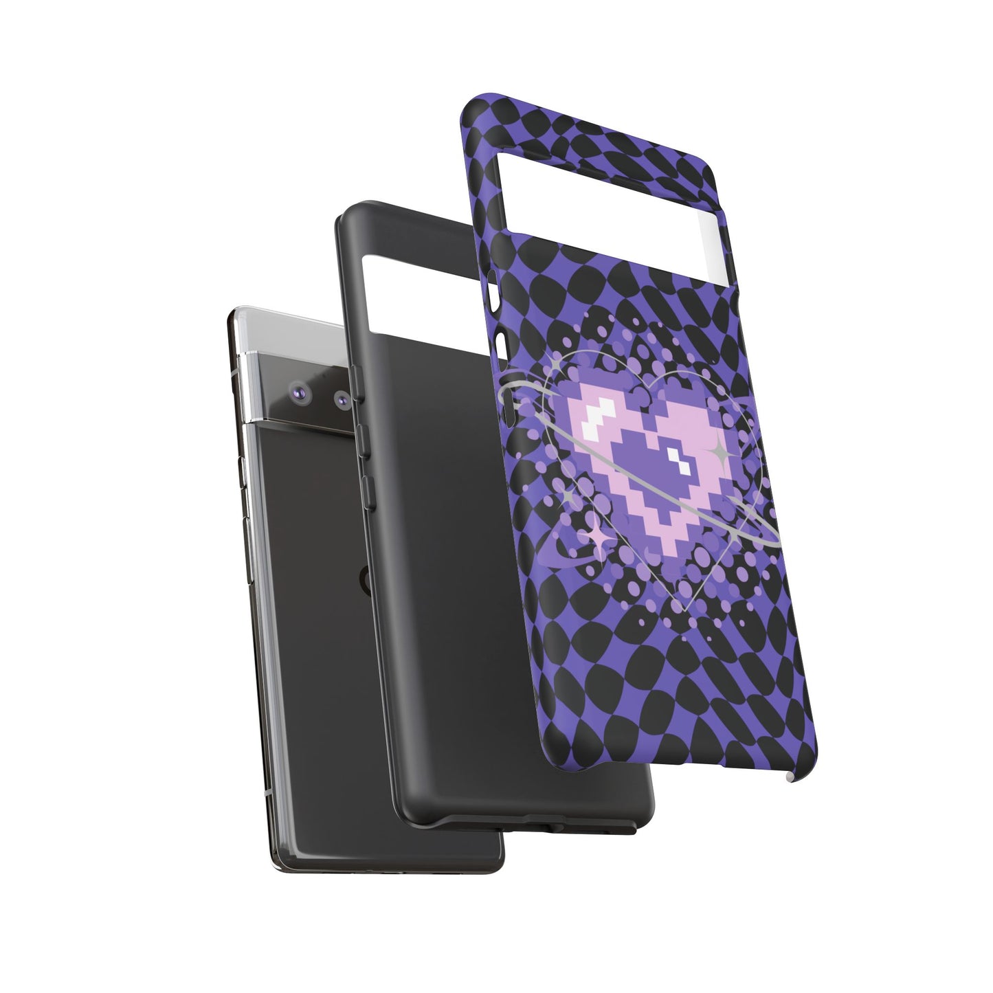 Pixel Heart Phone Case - Tough, Durable Protection for Gamers, Gift for Birthdays, Retro Aesthetic, Cute Tech Accessories, Holiday [...]