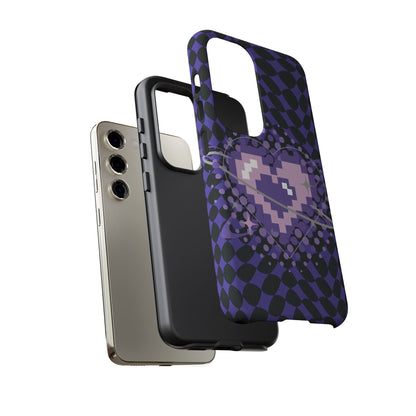 Pixel Heart Phone Case - Tough, Durable Protection for Gamers, Gift for Birthdays, Retro Aesthetic, Cute Tech Accessories, Holiday [...]
