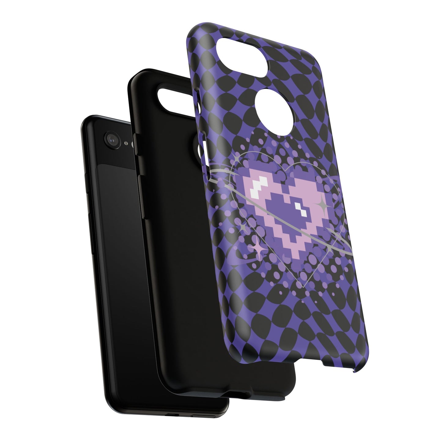 Pixel Heart Phone Case - Tough, Durable Protection for Gamers, Gift for Birthdays, Retro Aesthetic, Cute Tech Accessories, Holiday [...]