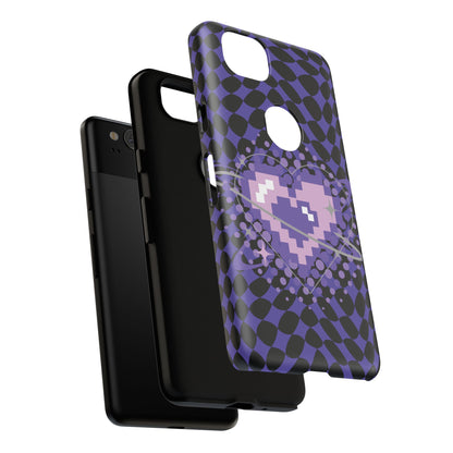 Pixel Heart Phone Case - Tough, Durable Protection for Gamers, Gift for Birthdays, Retro Aesthetic, Cute Tech Accessories, Holiday [...]