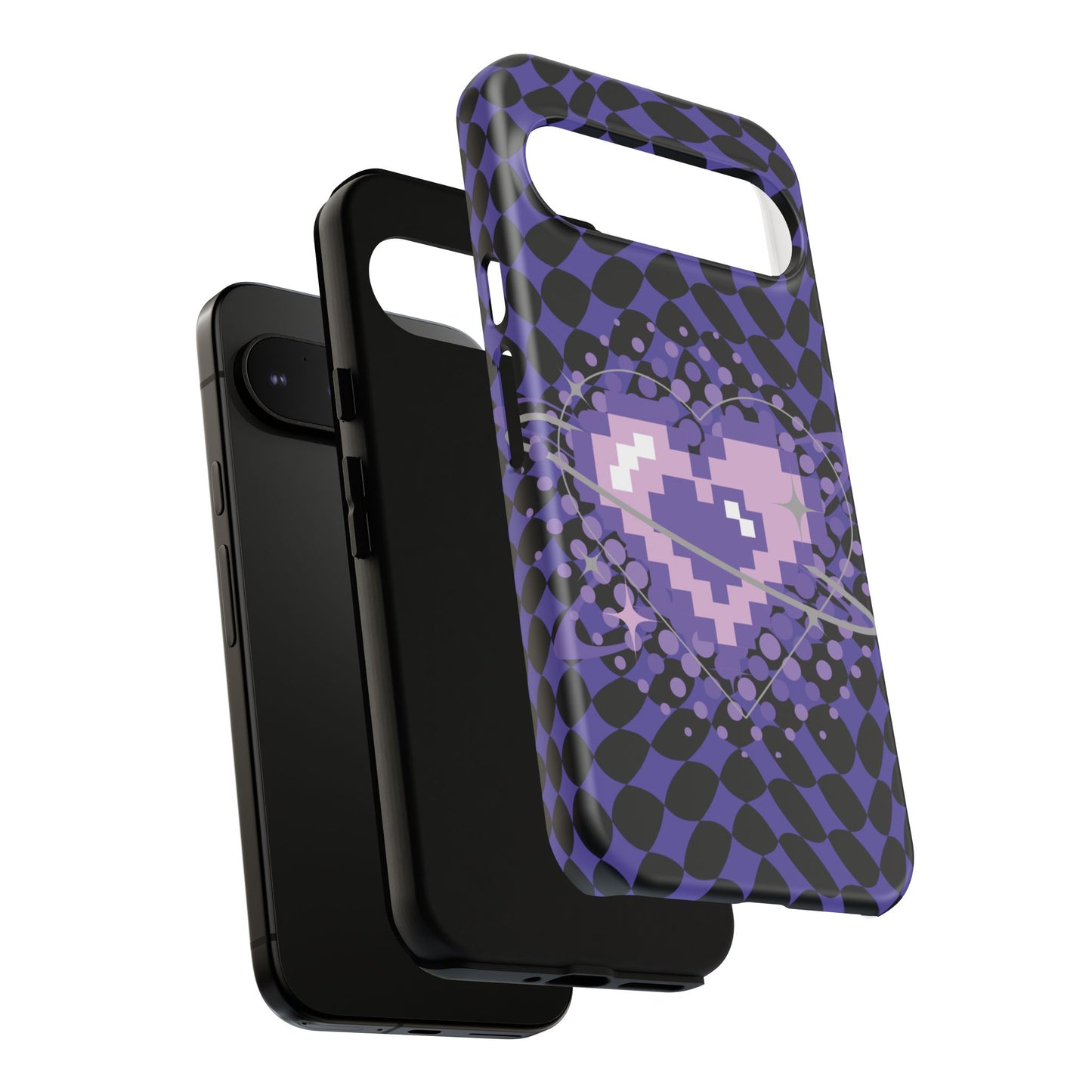 Pixel Heart Phone Case - Tough, Durable Protection for Gamers, Gift for Birthdays, Retro Aesthetic, Cute Tech Accessories, Holiday [...]