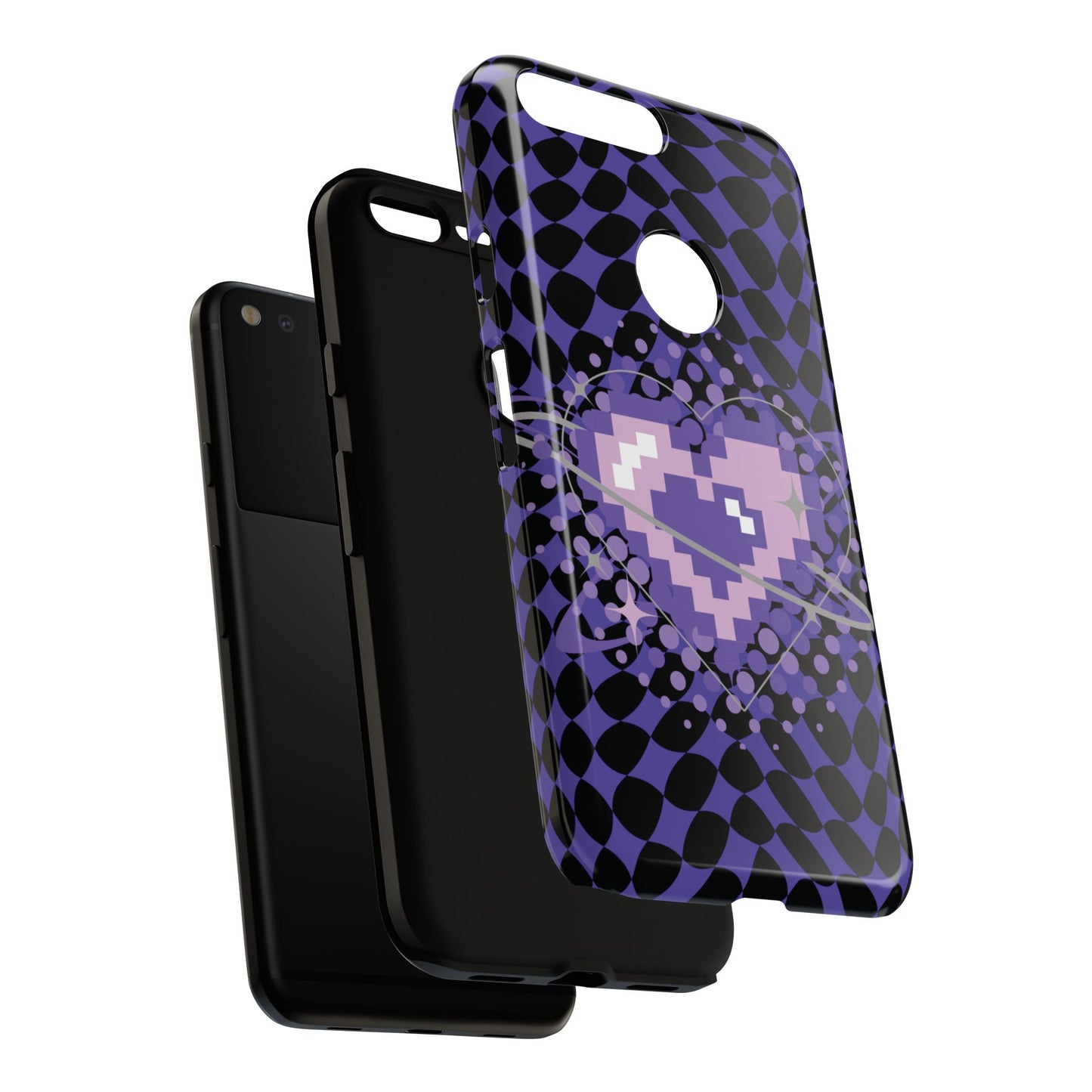 Pixel Heart Phone Case - Tough, Durable Protection for Gamers, Gift for Birthdays, Retro Aesthetic, Cute Tech Accessories, Holiday [...]