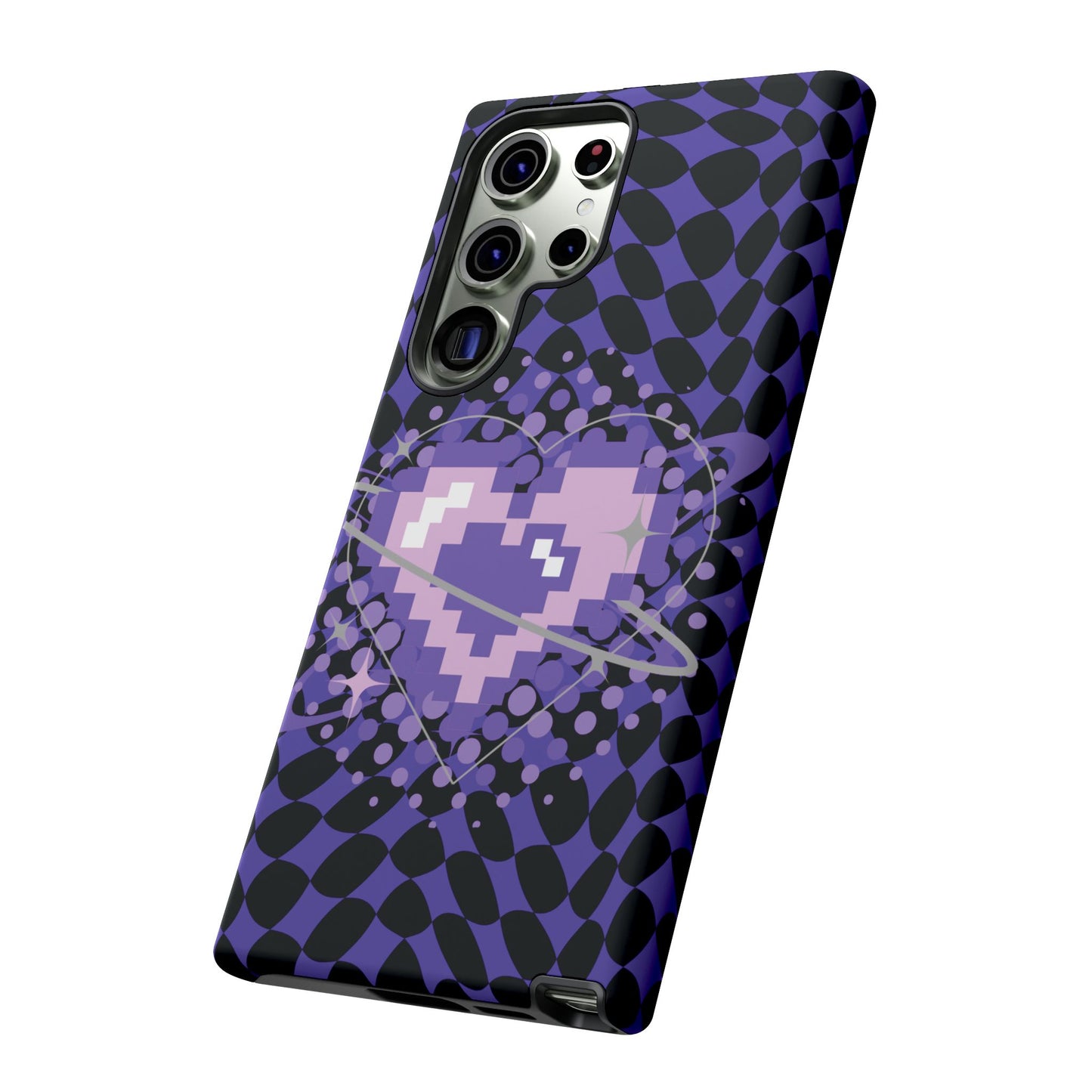 Pixel Heart Phone Case - Tough, Durable Protection for Gamers, Gift for Birthdays, Retro Aesthetic, Cute Tech Accessories, Holiday [...]