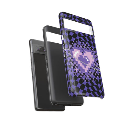 Pixel Heart Phone Case - Tough, Durable Protection for Gamers, Gift for Birthdays, Retro Aesthetic, Cute Tech Accessories, Holiday [...]