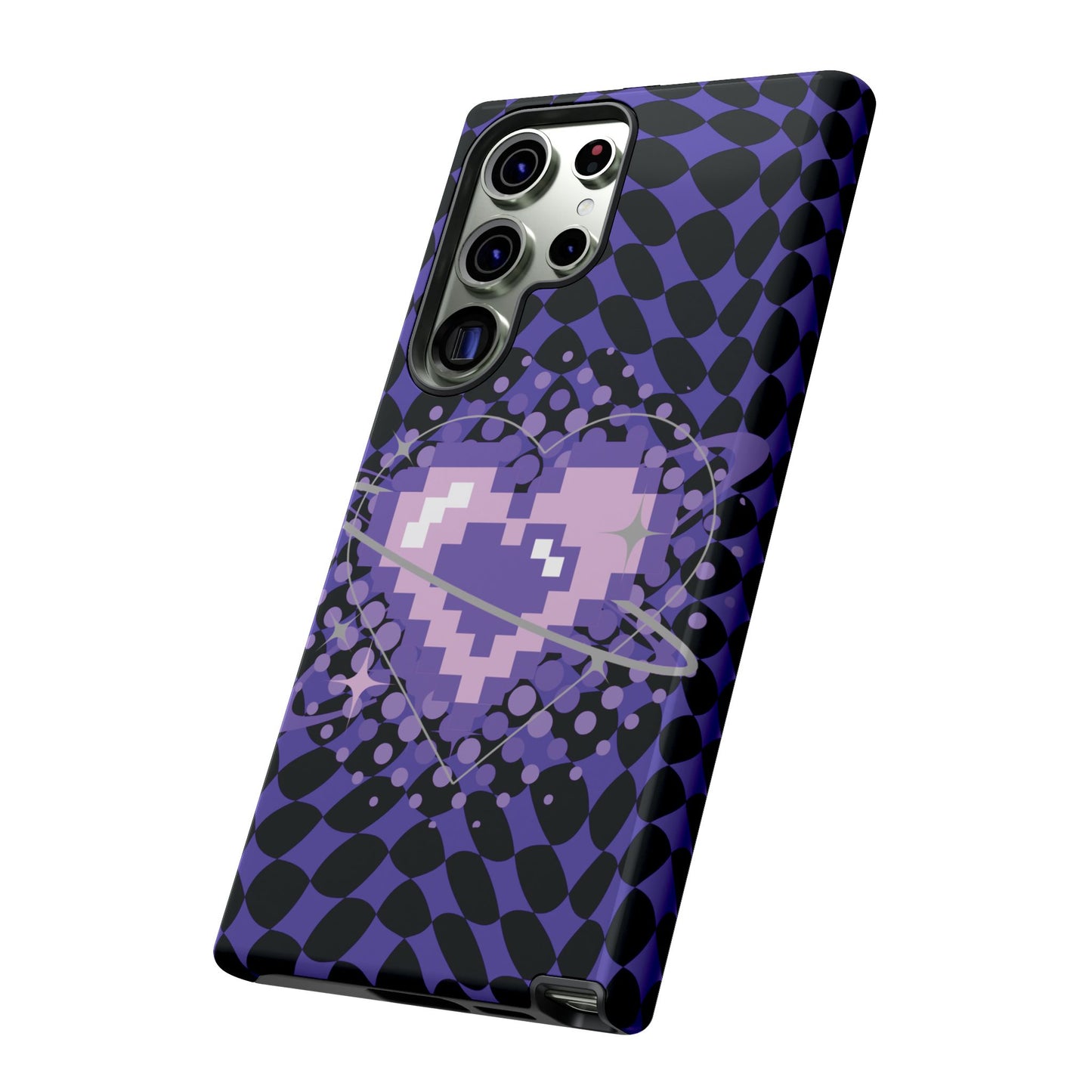 Pixel Heart Phone Case - Tough, Durable Protection for Gamers, Gift for Birthdays, Retro Aesthetic, Cute Tech Accessories, Holiday [...]