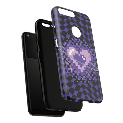 Pixel Heart Phone Case - Tough, Durable Protection for Gamers, Gift for Birthdays, Retro Aesthetic, Cute Tech Accessories, Holiday [...]