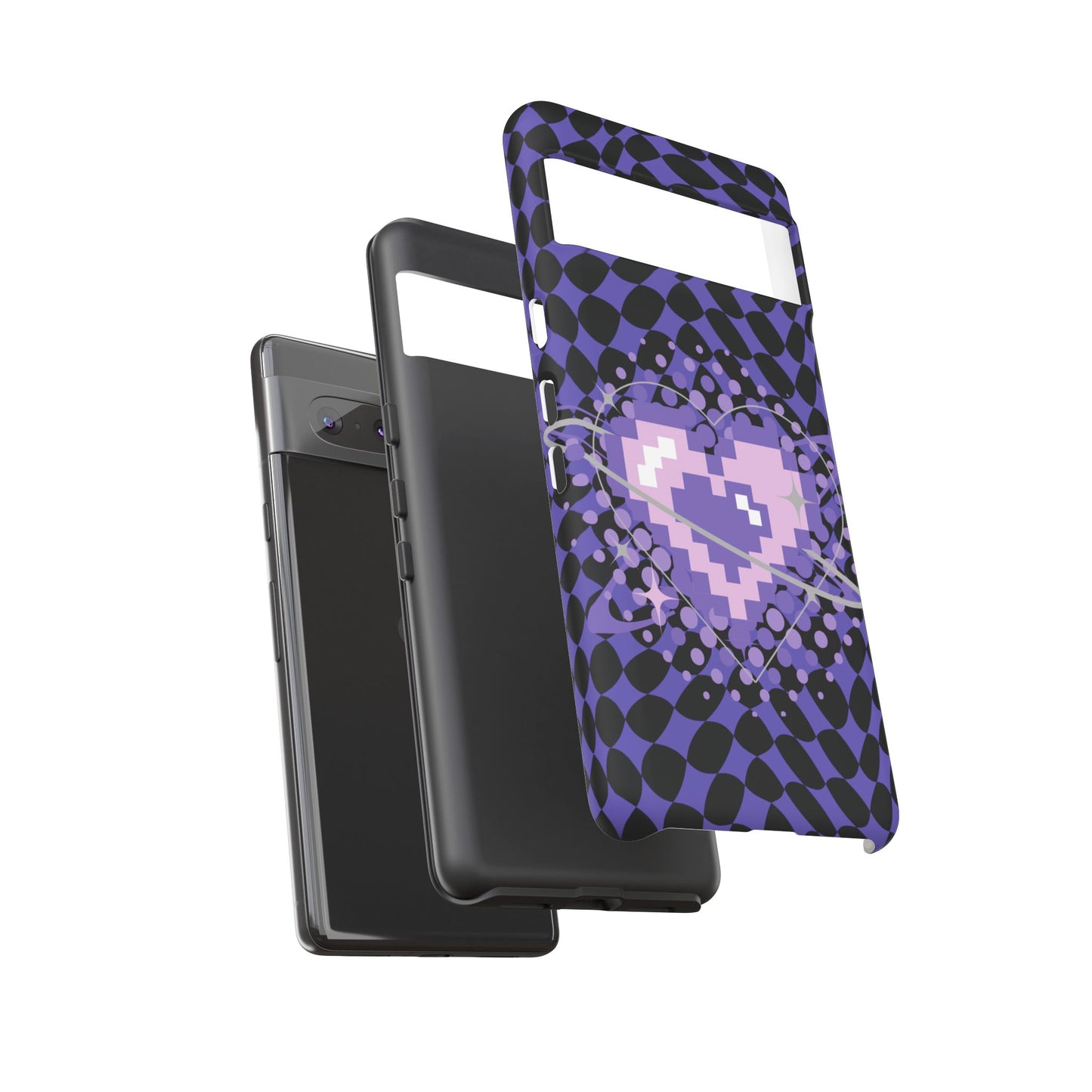 Pixel Heart Phone Case - Tough, Durable Protection for Gamers, Gift for Birthdays, Retro Aesthetic, Cute Tech Accessories, Holiday [...]