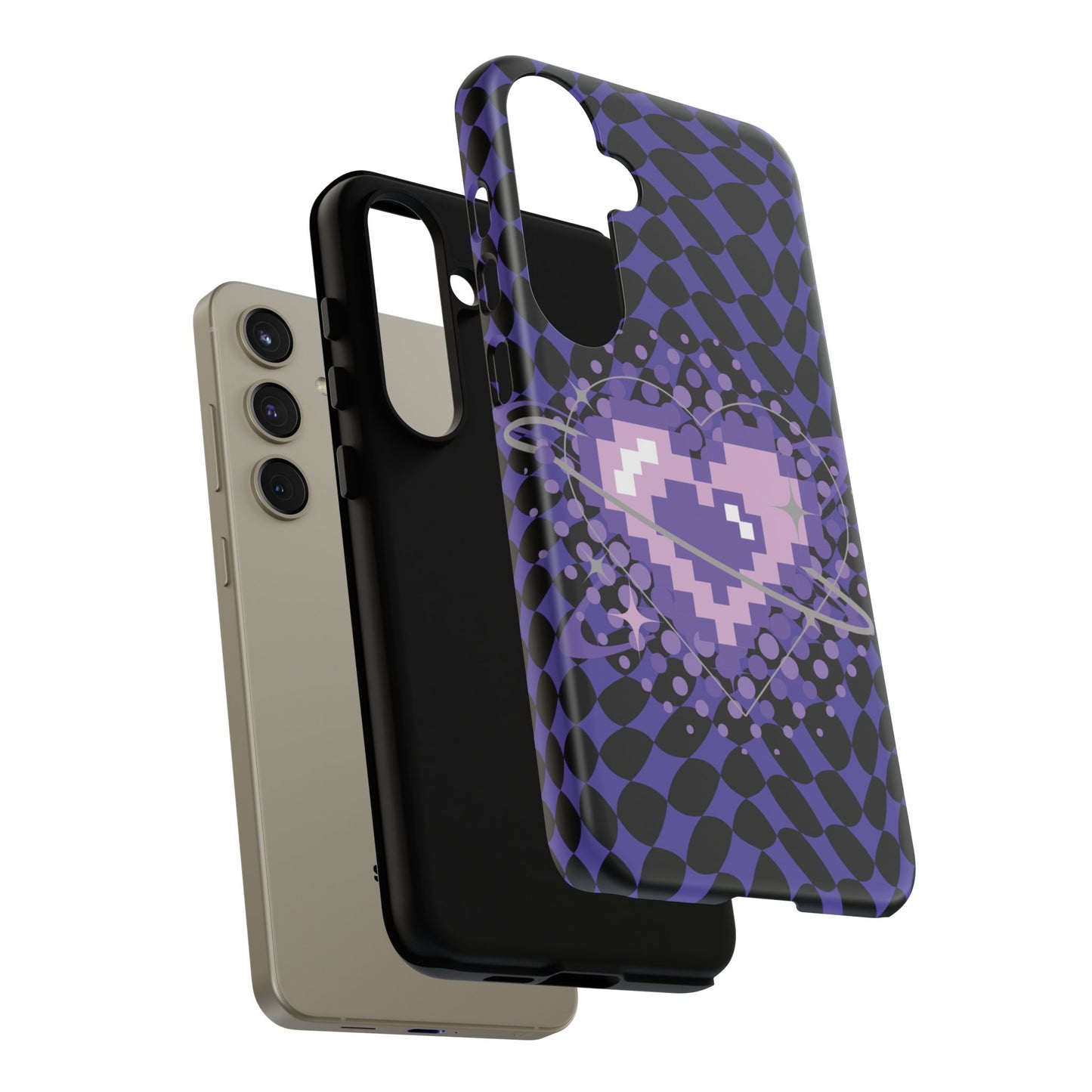 Pixel Heart Phone Case - Tough, Durable Protection for Gamers, Gift for Birthdays, Retro Aesthetic, Cute Tech Accessories, Holiday [...]