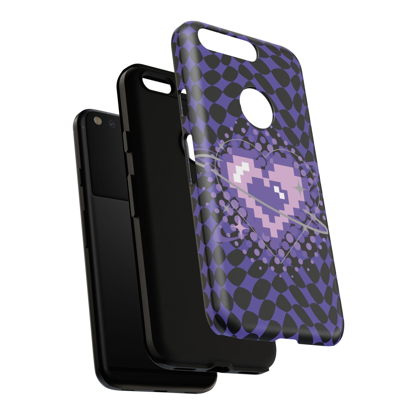 Pixel Heart Phone Case - Tough, Durable Protection for Gamers, Gift for Birthdays, Retro Aesthetic, Cute Tech Accessories, Holiday [...]