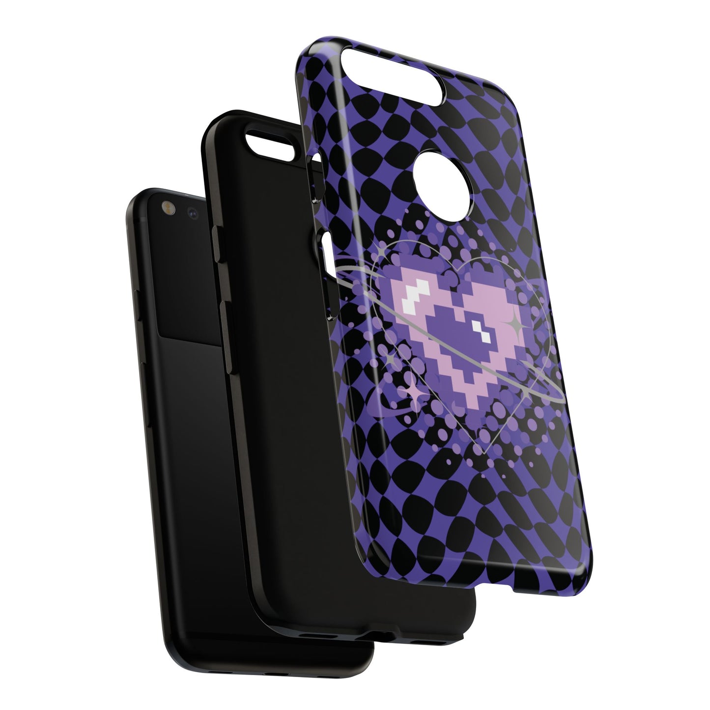 Pixel Heart Phone Case - Tough, Durable Protection for Gamers, Gift for Birthdays, Retro Aesthetic, Cute Tech Accessories, Holiday [...]