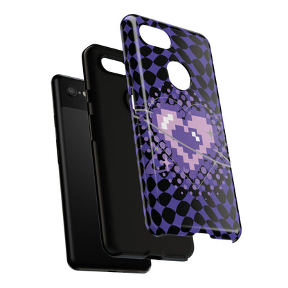 Pixel Heart Phone Case - Tough, Durable Protection for Gamers, Gift for Birthdays, Retro Aesthetic, Cute Tech Accessories, Holiday [...]