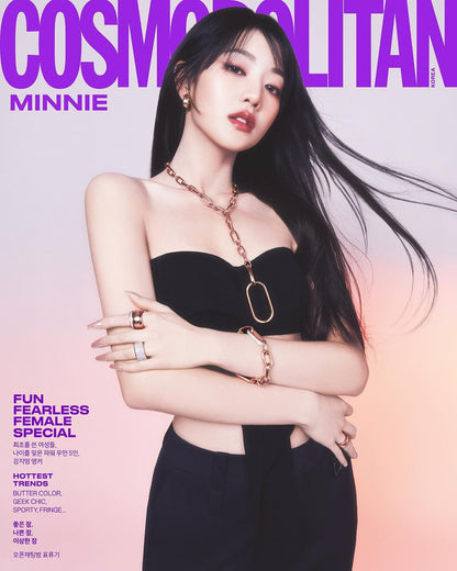 Cosmopolitan Korea March 2024 Issue(G)I-DLE Minnie, Miyeon, and Yuqi image 2