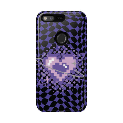 Pixel Heart Phone Case - Tough, Durable Protection for Gamers, Gift for Birthdays, Retro Aesthetic, Cute Tech Accessories, Holiday [...]