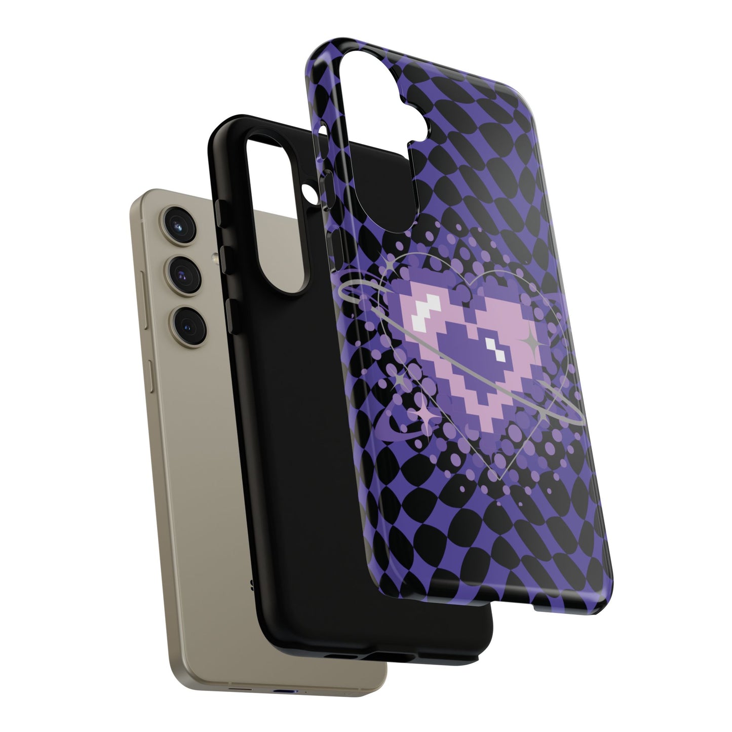 Pixel Heart Phone Case - Tough, Durable Protection for Gamers, Gift for Birthdays, Retro Aesthetic, Cute Tech Accessories, Holiday [...]