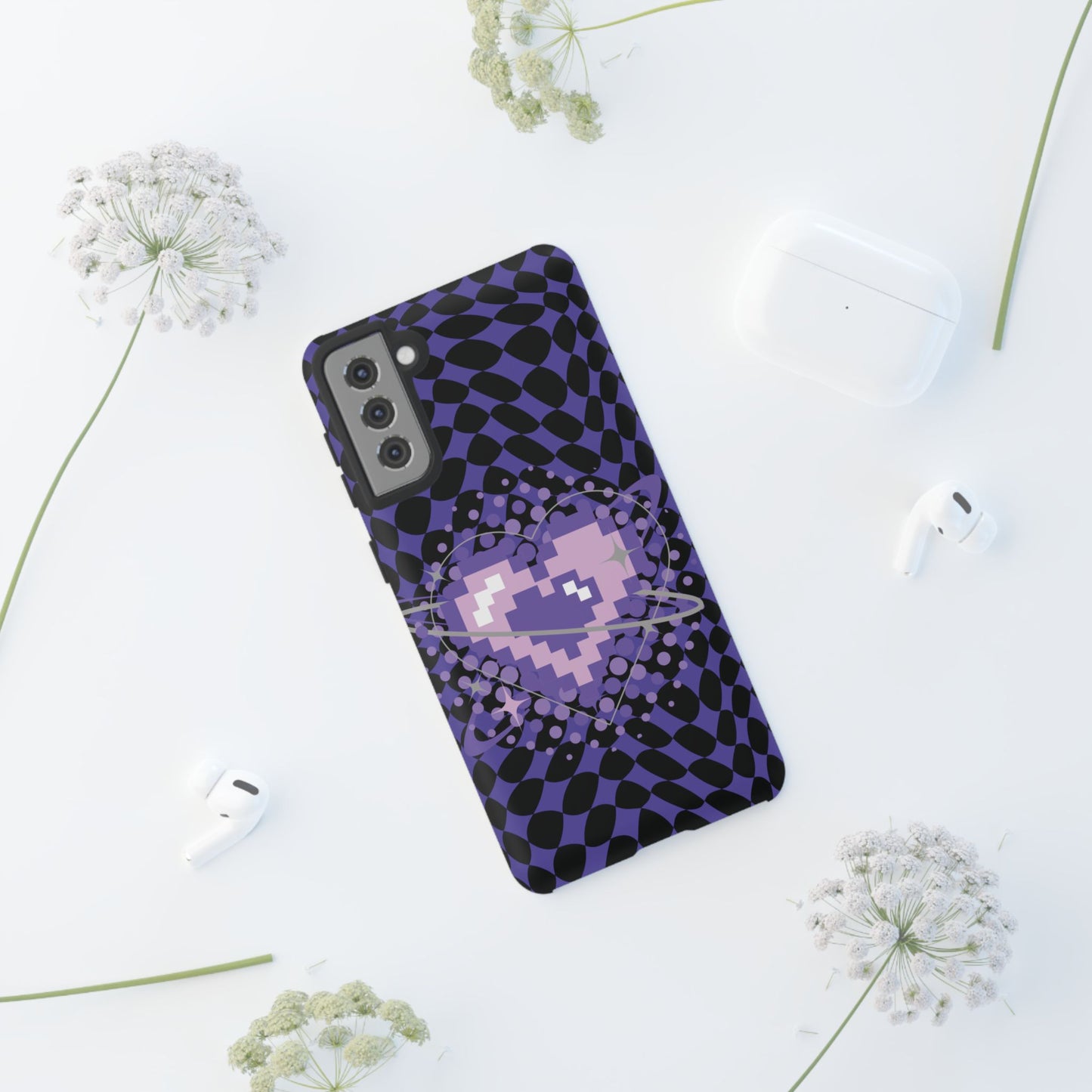 Pixel Heart Phone Case - Tough, Durable Protection for Gamers, Gift for Birthdays, Retro Aesthetic, Cute Tech Accessories, Holiday [...]