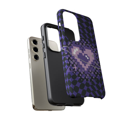 Pixel Heart Phone Case - Tough, Durable Protection for Gamers, Gift for Birthdays, Retro Aesthetic, Cute Tech Accessories, Holiday [...]