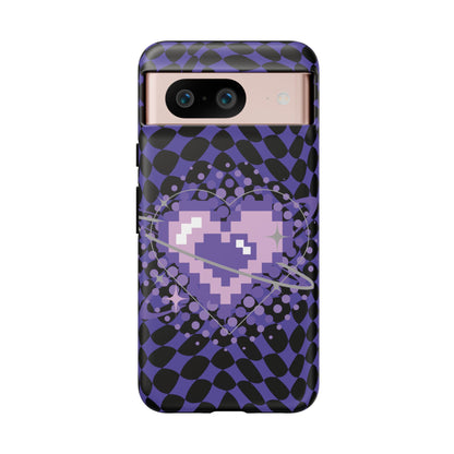 Pixel Heart Phone Case - Tough, Durable Protection for Gamers, Gift for Birthdays, Retro Aesthetic, Cute Tech Accessories, Holiday [...]
