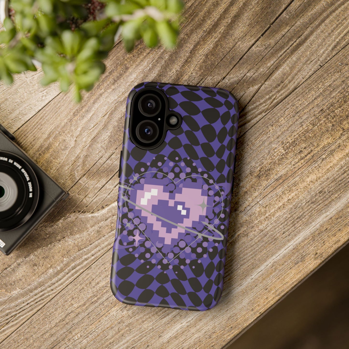 Pixel Heart Phone Case - Tough, Durable Protection for Gamers, Gift for Birthdays, Retro Aesthetic, Cute Tech Accessories, Holiday [...]