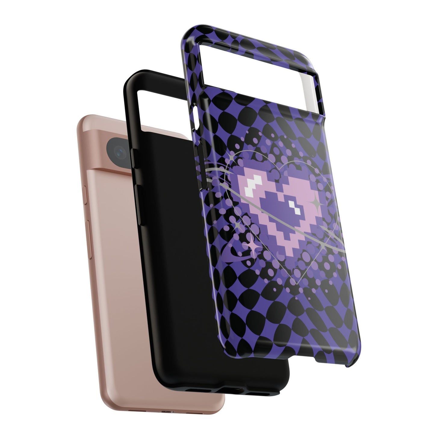 Pixel Heart Phone Case - Tough, Durable Protection for Gamers, Gift for Birthdays, Retro Aesthetic, Cute Tech Accessories, Holiday [...]
