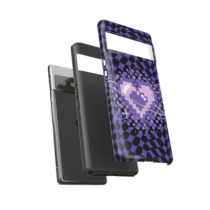 Pixel Heart Phone Case - Tough, Durable Protection for Gamers, Gift for Birthdays, Retro Aesthetic, Cute Tech Accessories, Holiday [...]