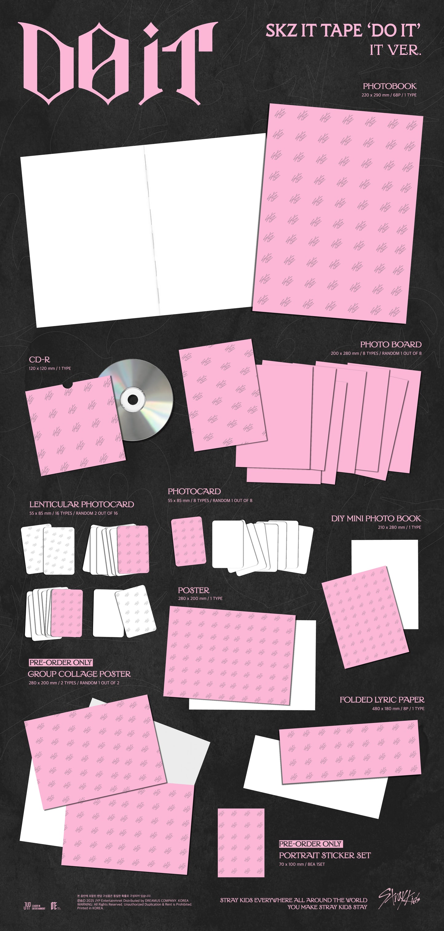 [PRE-ORDER] Stray Kids - SKZ IT TAPE DO IT (IT VER.)