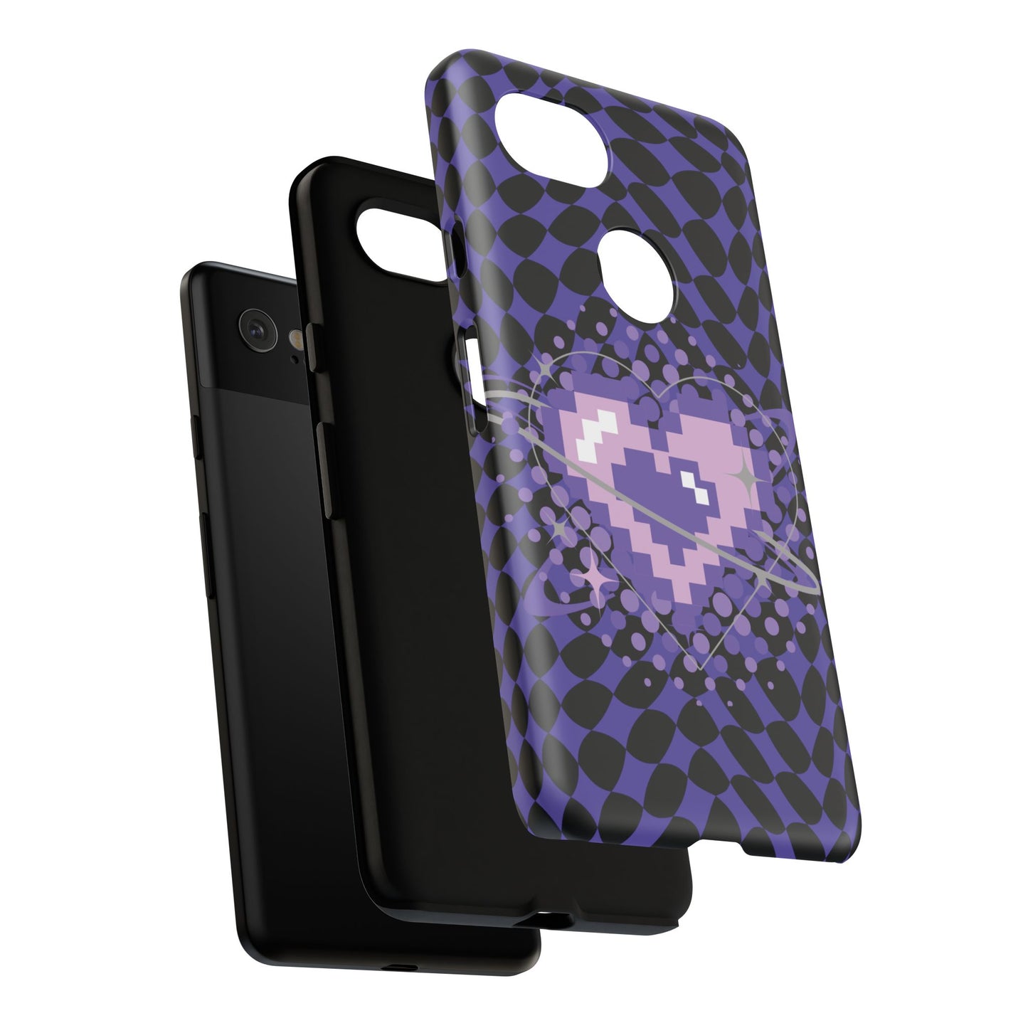 Pixel Heart Phone Case - Tough, Durable Protection for Gamers, Gift for Birthdays, Retro Aesthetic, Cute Tech Accessories, Holiday [...]