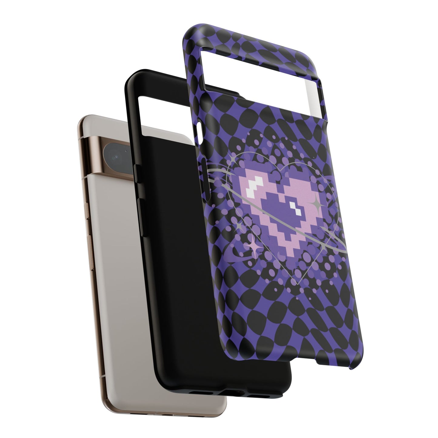 Pixel Heart Phone Case - Tough, Durable Protection for Gamers, Gift for Birthdays, Retro Aesthetic, Cute Tech Accessories, Holiday [...]