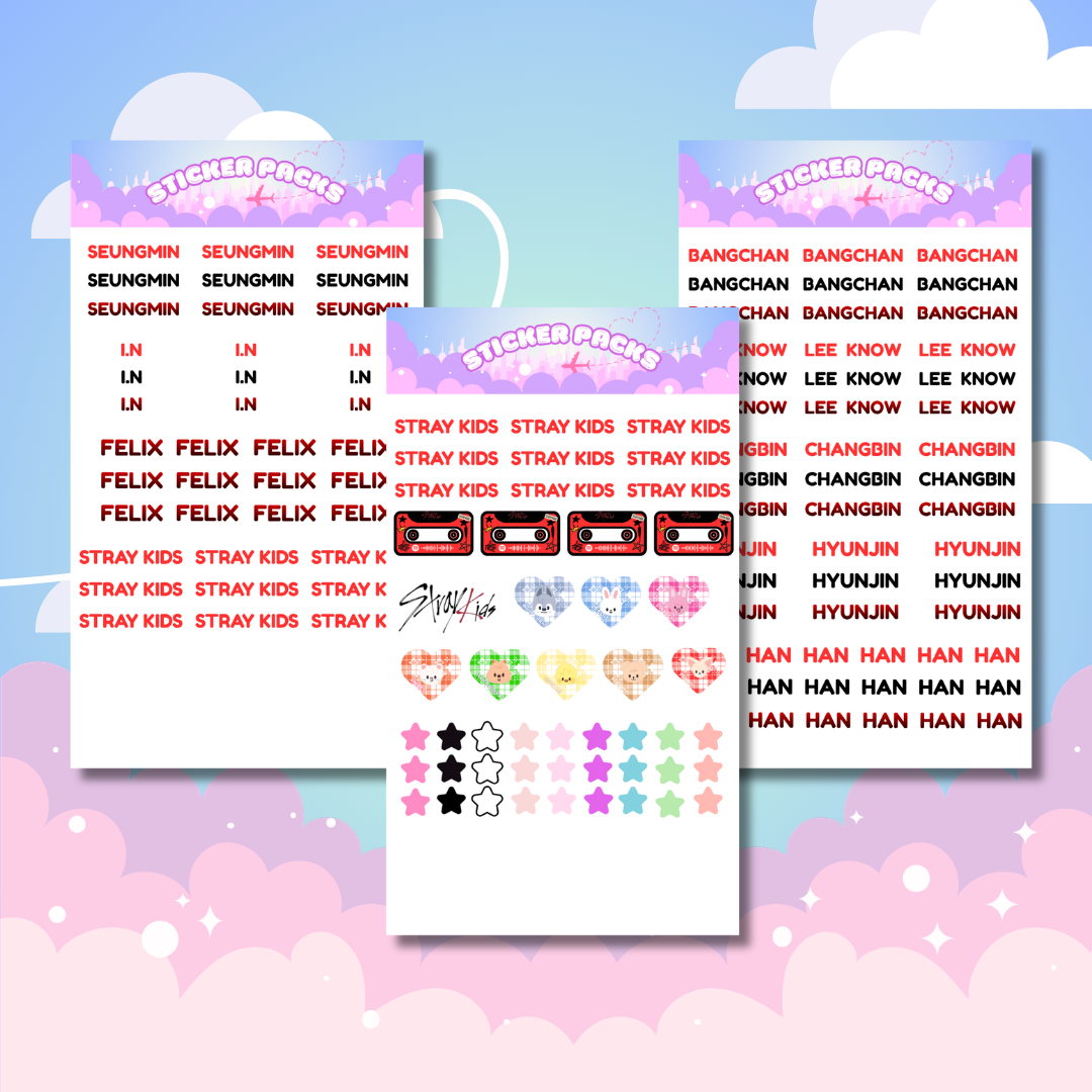🧑‍🍳✨STRAY KIDS UNOFFICIAL STICKER DECALS