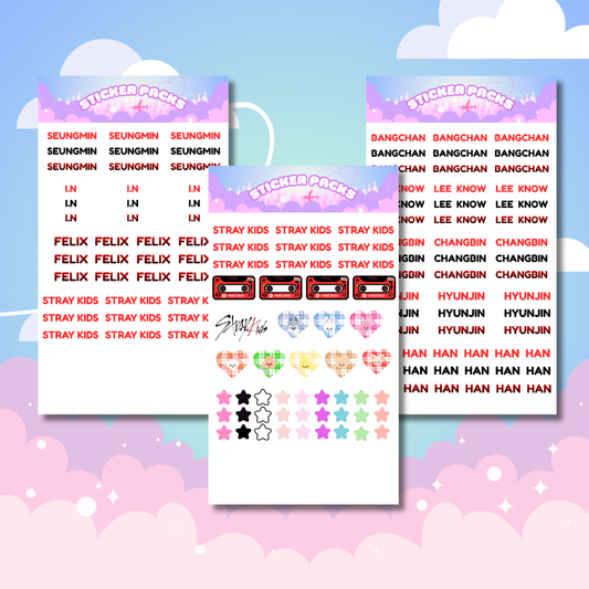 🧑‍🍳✨STRAY KIDS UNOFFICIAL STICKER DECALS
