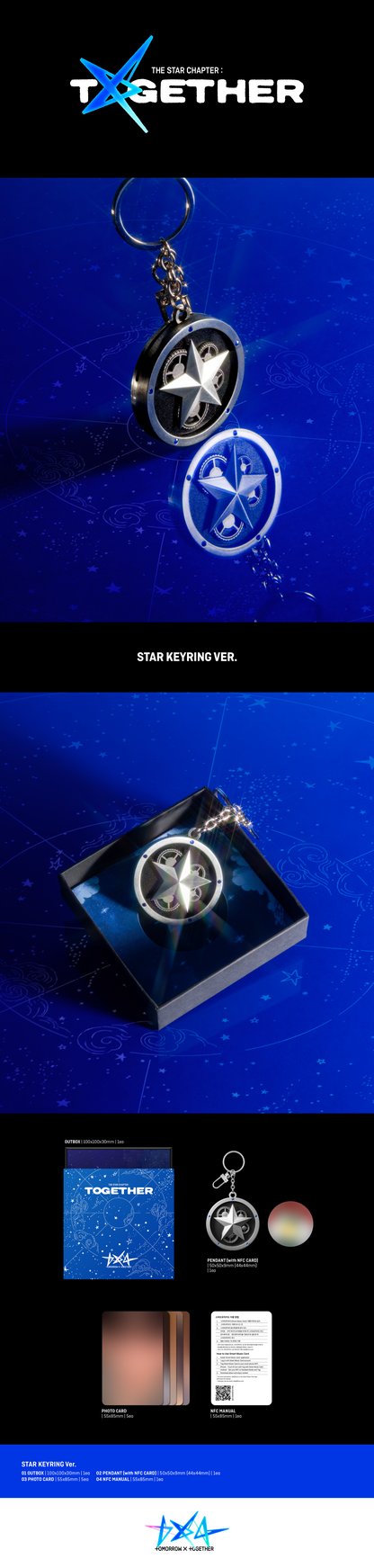 (PRE ORDER) TXT 4th Album Star Keyring Ver